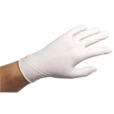 Handschoenen Latex Gepoederd 100st - Wit