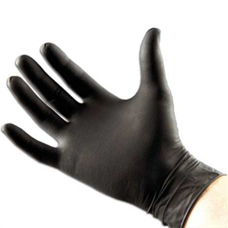 Handschoenen Nitril Niet-Gepoederd "Extra Strong" 100st - Zwart