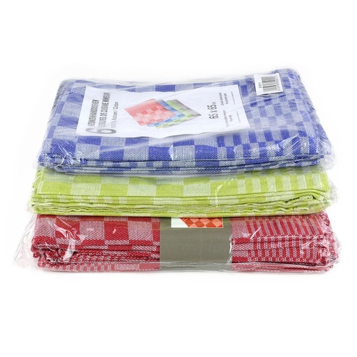 [AR01536] Keukenhanddoek Mineur - Katoen - 6stuks