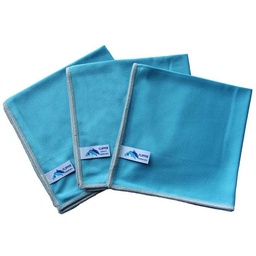[AR02212] Glazendoek Microvezel Silky - Blauw