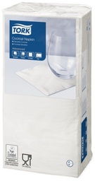 [AR02420] 477534 Cocktail Servet 24x24cm - Wit 