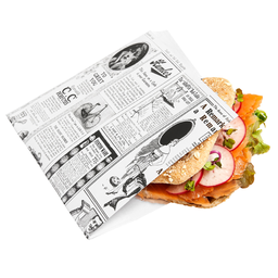 [AR03736] Hamburger Zakje Newspaper 16x18cm - 1000stuks