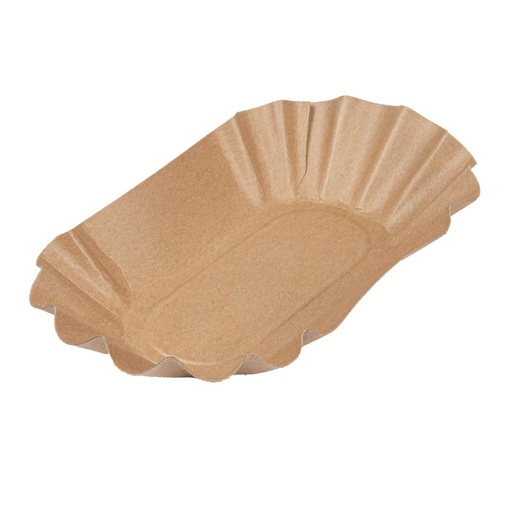 [AR03826] Snackschaaltje Kraft 0/P15 - 80x140x30mm - Ovaal - 250stuks