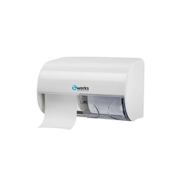 [AR04060] GLIMM Dispenser Toiletpapier Twin Standaard Rol - Wit