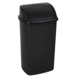 [AR04062] Afvalbak 50L met Klapdeksel - Zwart